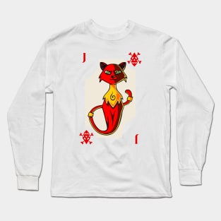 Easy Halloween Playing Card Costume: Jack of Diamonds Long Sleeve T-Shirt